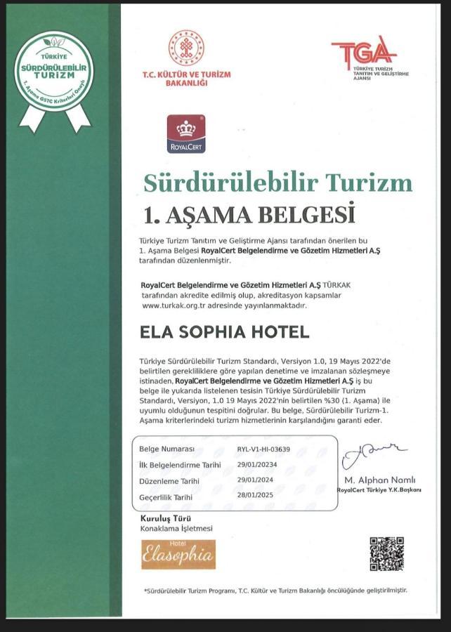 Elasophia Hotel Istanbul Exterior foto